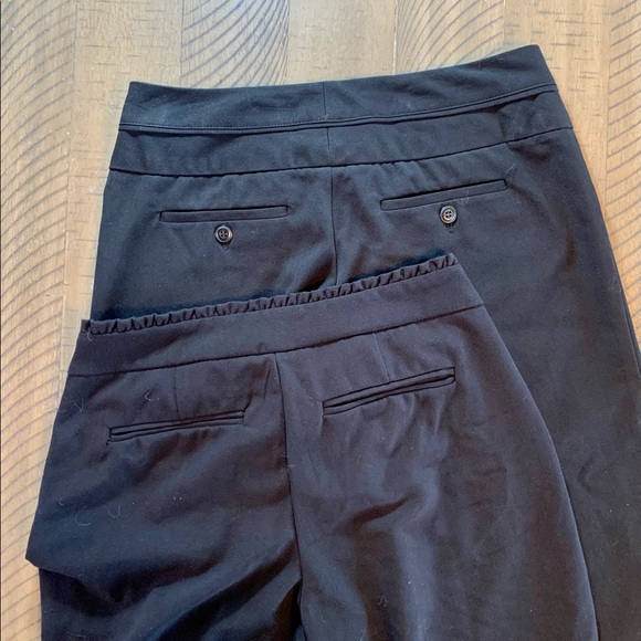 Black capri bundle Maurices | gaucho sz 1/2 | ruffle trim capri sz 3/4 - Picture 4 of 7